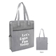 color basics heathered non - woven tote bag