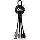 Color Light Up Loop Dual Input 3- in -1 Charging Cable
