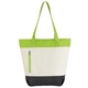Good Value Polyester Color Zip Tote