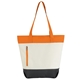 Good Value Polyester Color Zip Tote