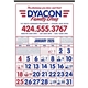 commercial 12- sheet calendar