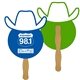 Cowboy Fast Hand Fan (2 Sides) - Paper Products