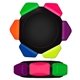 Crayo - Craze(R) Neon 6 Color Crayon Wheel With Black Housing