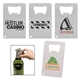Credit Card Brushed Stainless Steel Finish Bottle Opener