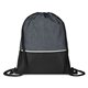 Crosshatch Heather Drawstring Backpack