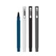 CUBIX Square Barrel Rubberized Cap Off Ball Point Pen with Metal Clip