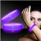 Deluxe Triple Wide 9 Inch Glow Bracelet - Purple