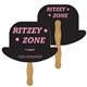 Derby Hat Digital Hand Fan (2 Sides)- Paper Products