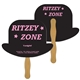 Derby Hat Fast Hand Fan (2 Sides) - Paper Products