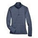 Devon Jones Ladies Newbury Mlange Fleece Quarter - Zip