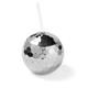 Disco Ball Tumbler With Straw