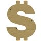 Dollar Sign Seed Shape Bookmark
