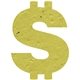 Dollar Sign Seed Shape Bookmark
