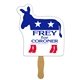donkey fast hand fan (1 side) - paper products