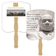 Dr. Martin Luther King Jr. Stone Hand Fan Stock Graphic - Paper Products