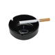 Durable Plastic Heatproof Ashtray w /3 Grooves