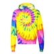 Dyenomite Multi - Color Spiral Pullover Hooded Sweatshirt - COLORS