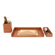 Easton 3 Piece Desktop Organizer Set - Cognac