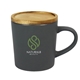 ecochic ceramic mug with wooden lid