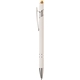 Ellipse Softy White Barrel Metal Pen w / Stylus - ColorJet