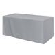 Fitted Poly / Cotton 3- sided Table Cover - fits 6 standard table
