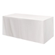 Fitted Poly / Cotton 3- sided Table Cover - fits 6 standard table