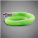 Flashing Coil Tube Bracelet - Green Plastic with Green LEDs