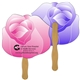 flower fast hand fan (2 sides) - paper products