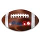 Football Shaped Microfiber Cleaning Cloth