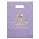 Frosted Plastic Foil Hot Stamp Multi Color Die Cut Diana Handle Bag 9.5 X 14