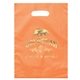 Frosted Plastic Multi Color Die Cut Diana Handle Bag 9.5 X 14 w / Foil Print