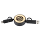 FSC(R) 100 Bamboo Retractable 5- in -1 Charging Cable