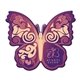 full color coaster - butterfly shape