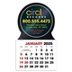 Full Color Stick Up, English grid - Desk Calendar