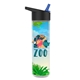 Full Color Wrap 16 oz Insulated Bottle With Flip Straw Lid