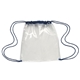Game Day Clear PVC Stadium Drawstring Backpack - 12 x 12