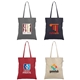 geo - 5 oz recycled cotton tote bag - heat transfer