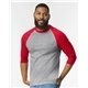 Gildan - Heavy Cotton Three - Quarter Raglan Sleeve Baseball T - Shirt - COLORS