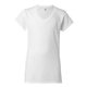 Gildan Softstyle Junior Fit V - Neck T - Shirt - WHITE