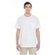 Gildan Unisex Heavy Cotton Pocket T - Shirt - WHITE