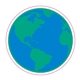 Globe Stock Shape Stickers