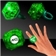 Green Light Up Diamond Rings