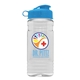 Groove 20 oz Tritan(TM) Infuser bottle with Flip lid, Tritan(TM) Infuser, and digital imprint