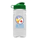 Groove 20 oz Tritan(TM) Infuser bottle with Flip lid, Tritan(TM) Infuser, and digital imprint