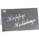 Happy Holidays Embossed Gift Card