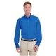 Harriton Mens Foundation 100 Cotton Long - Sleeve Twill Shirt withTeflon(TM)