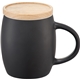 Hearth Ceramic Mug with Wood Lid / Coaster 15oz