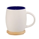 Hearth Ceramic Mug with Wood Lid / Coaster 15oz