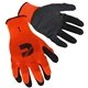 Hi - Viz Orange Shell with Black Textured Latex Palm Coated Gloves