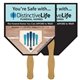 home plate fast hand fan (2 sides) - paper products